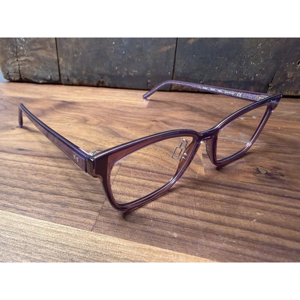 Modo Eyeglass Frames Only Womens Purple 6619A PRBN Cat Eye 52-15-140